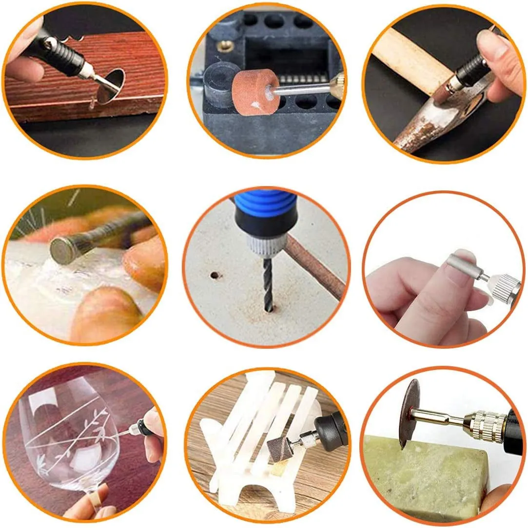 108 Pcs Engraving Tool Kit, Multi-Functional Electric Corded Micro Engraver Etching Pen DIY Rotary Tool for Jewelry Glass Wood Ceramic Metal Plastic