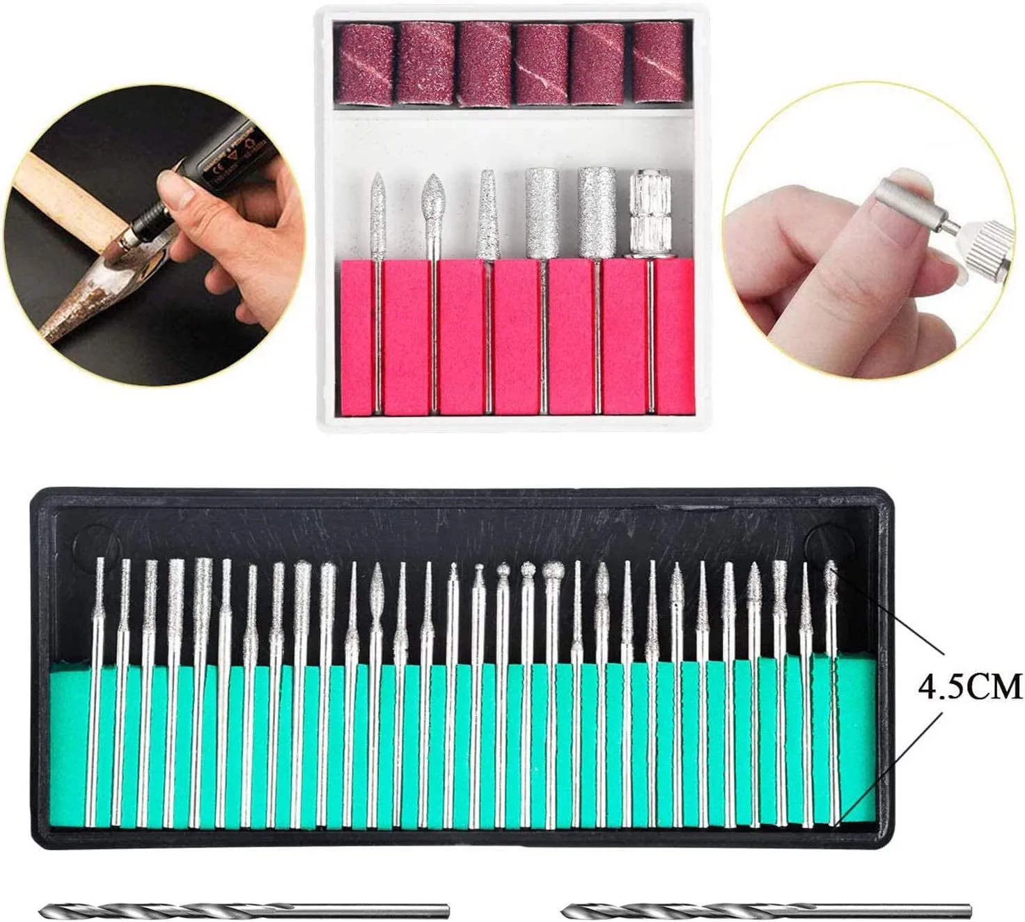 108 Pcs Engraving Tool Kit, Multi-Functional Electric Corded Micro Engraver Etching Pen DIY Rotary Tool for Jewelry Glass Wood Ceramic Metal Plastic