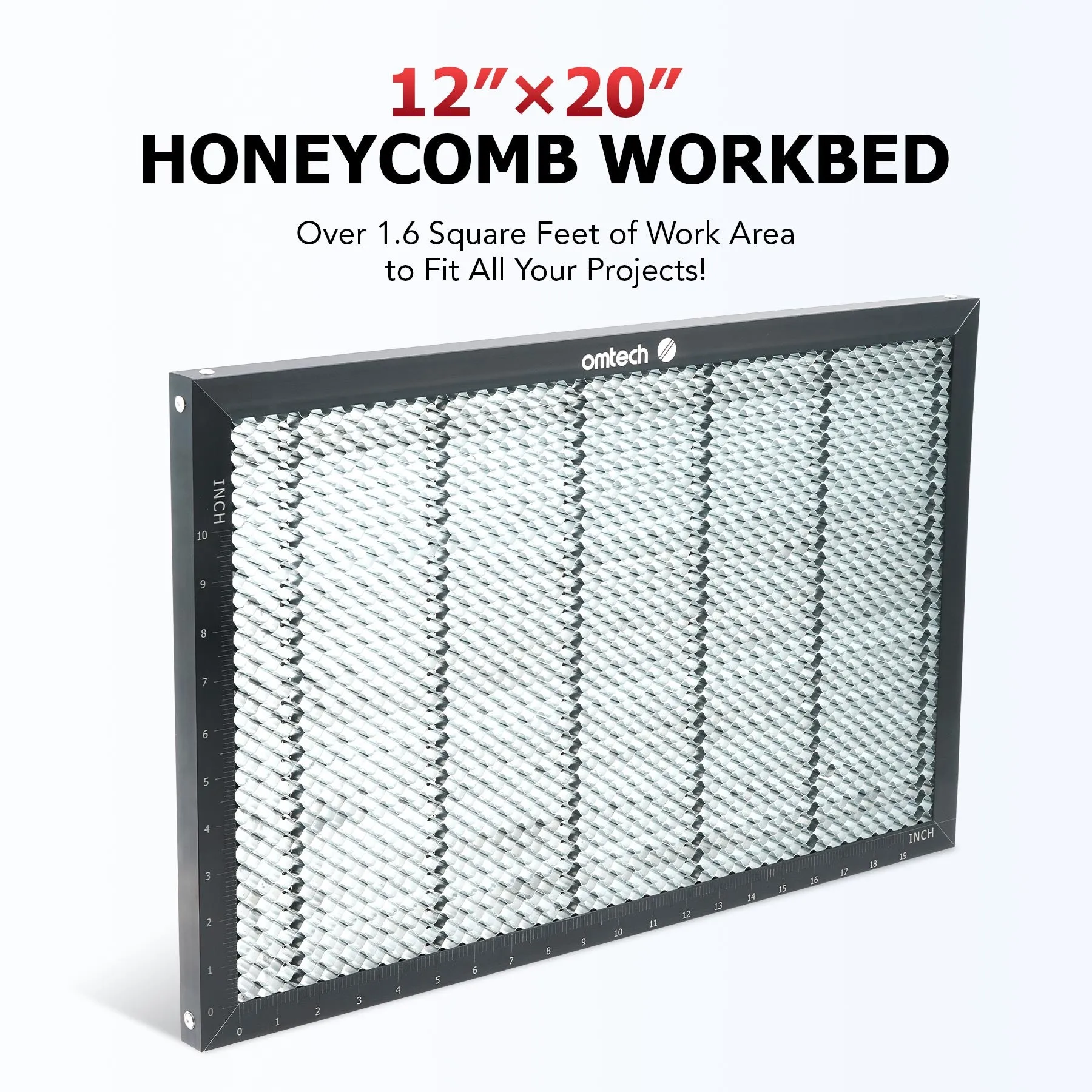 12x20 Inch Metal Honeycomb Laser Working Bed for CO2 Laser Engravers