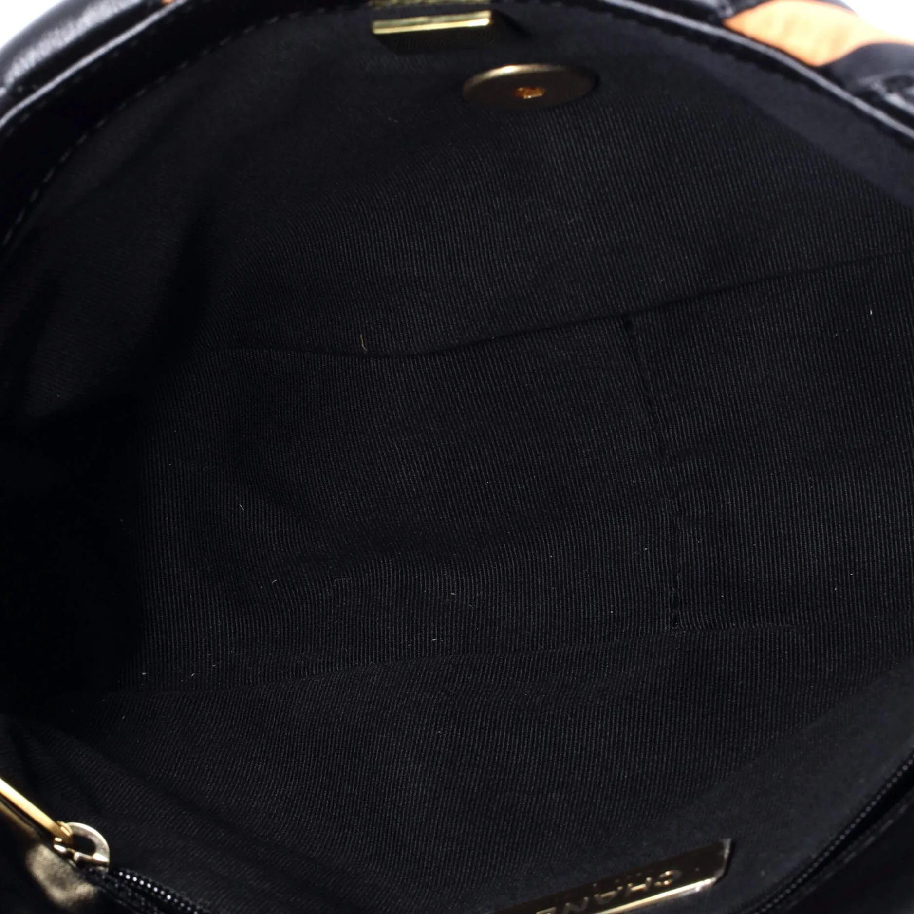 19 Flap Bag Quilted Lambskin and Printed Silk Medium