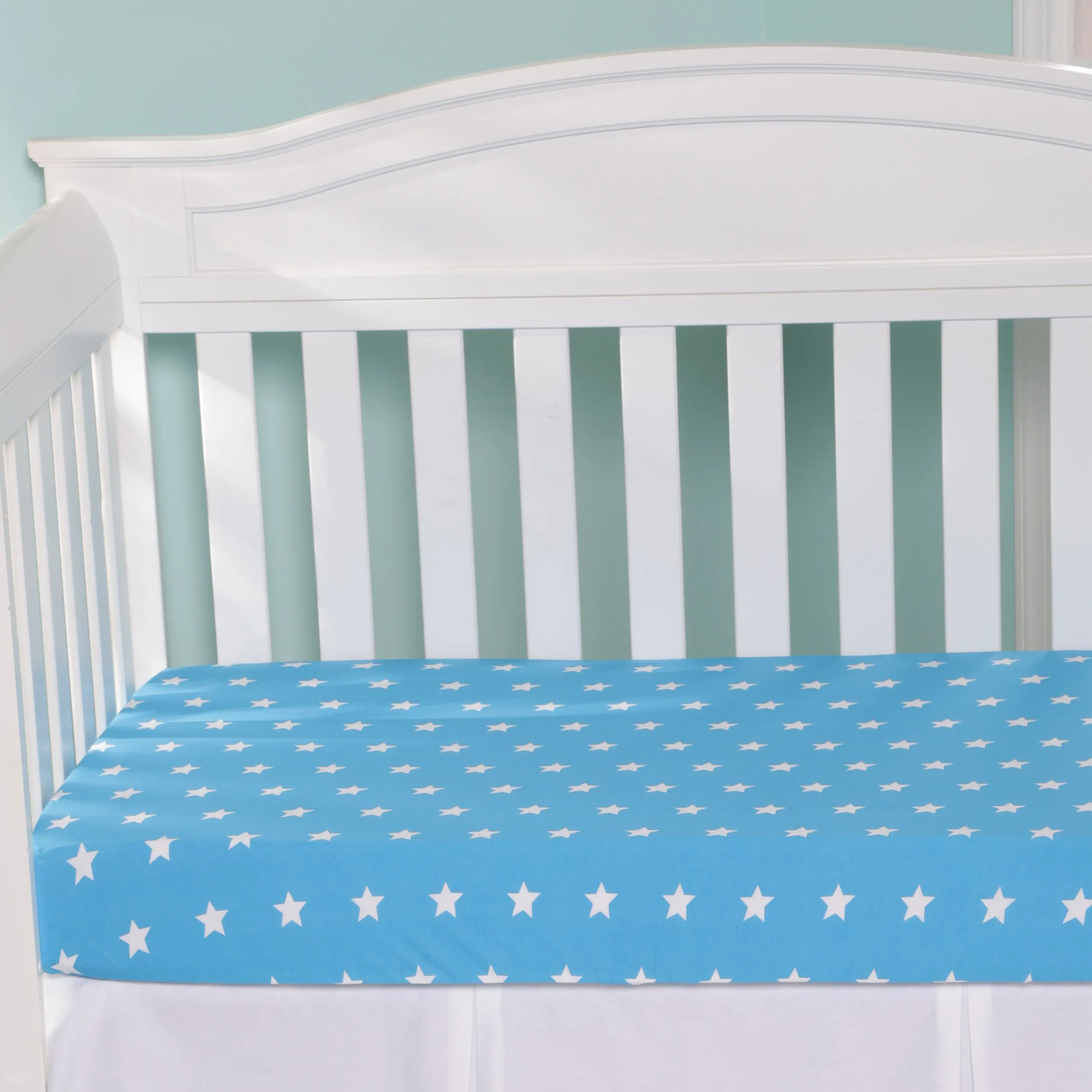 2 Pack Fitted Crib Sheet - Stars/Clouds