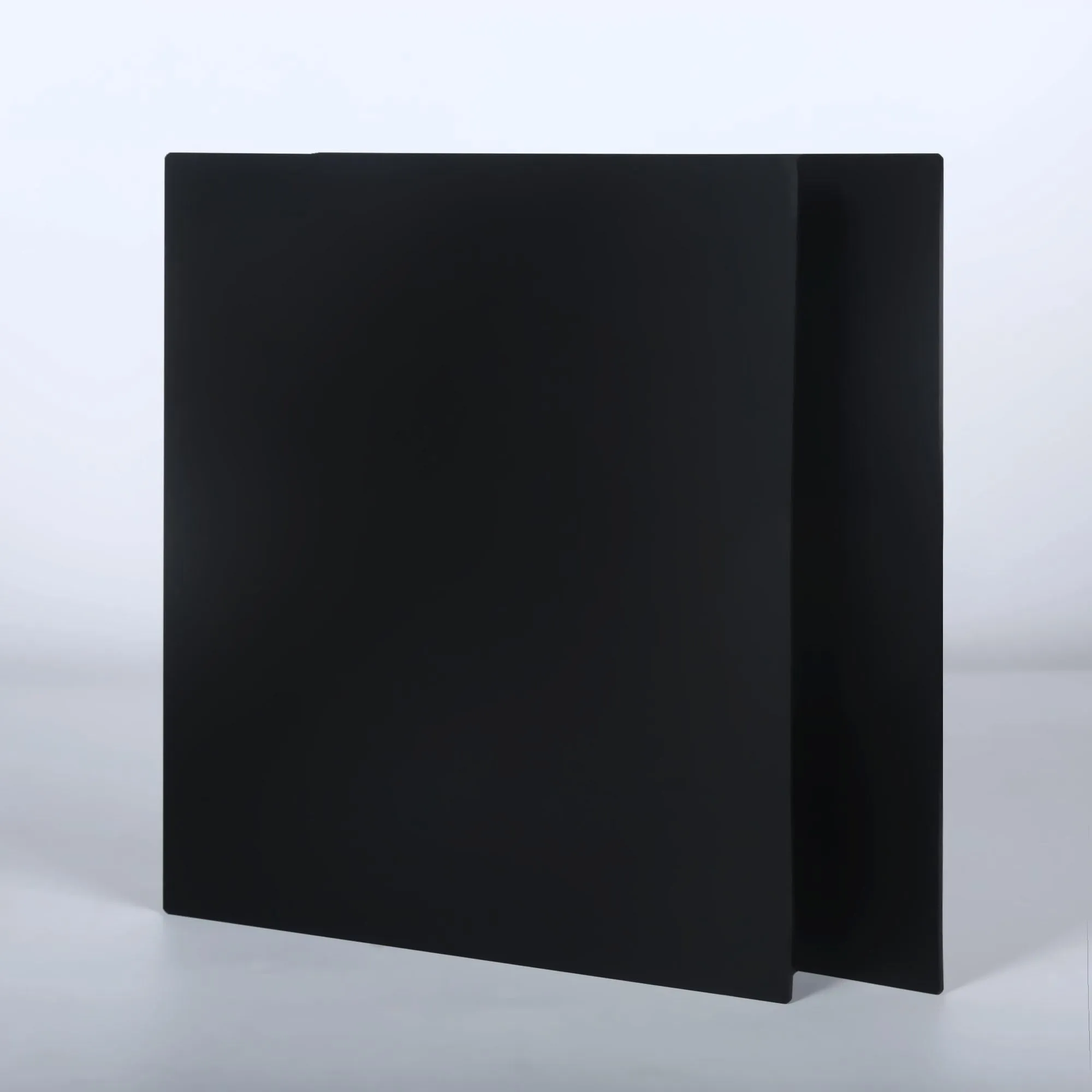 2pcs Black Opaque Acrylic Sheets 12"x12” 1/8” Thick 3mm Plexiglass Boards for Signs