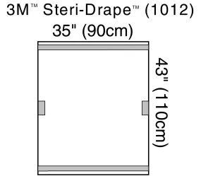 3M Steri-Drape Fluoroscope Cover, Sterile, Transparent Plastic, Disposable, 35" x 43", 1 Box of 10