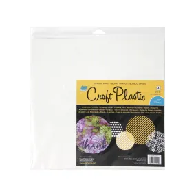 4-Pack Craft Plastic Films - White