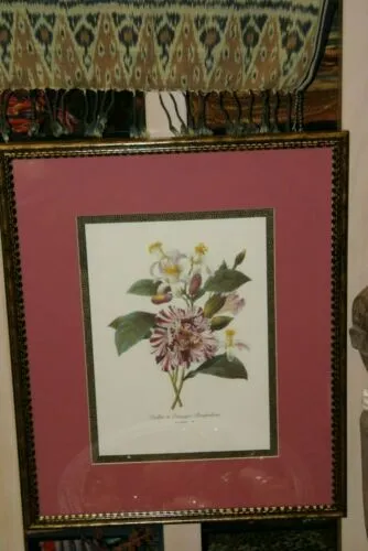 4 VARIED REDOUTE BOUQUET PLATES COLLECTIBLE COLORFUL FLOWERS WALL ART HOME DECOR  52, 53, 54 & 55