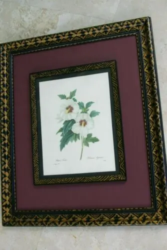 4 VARIED REDOUTE BOUQUET PLATES COLLECTIBLE COLORFUL FLOWERS WALL ART HOME DECOR  83, 84, IRIS & 1