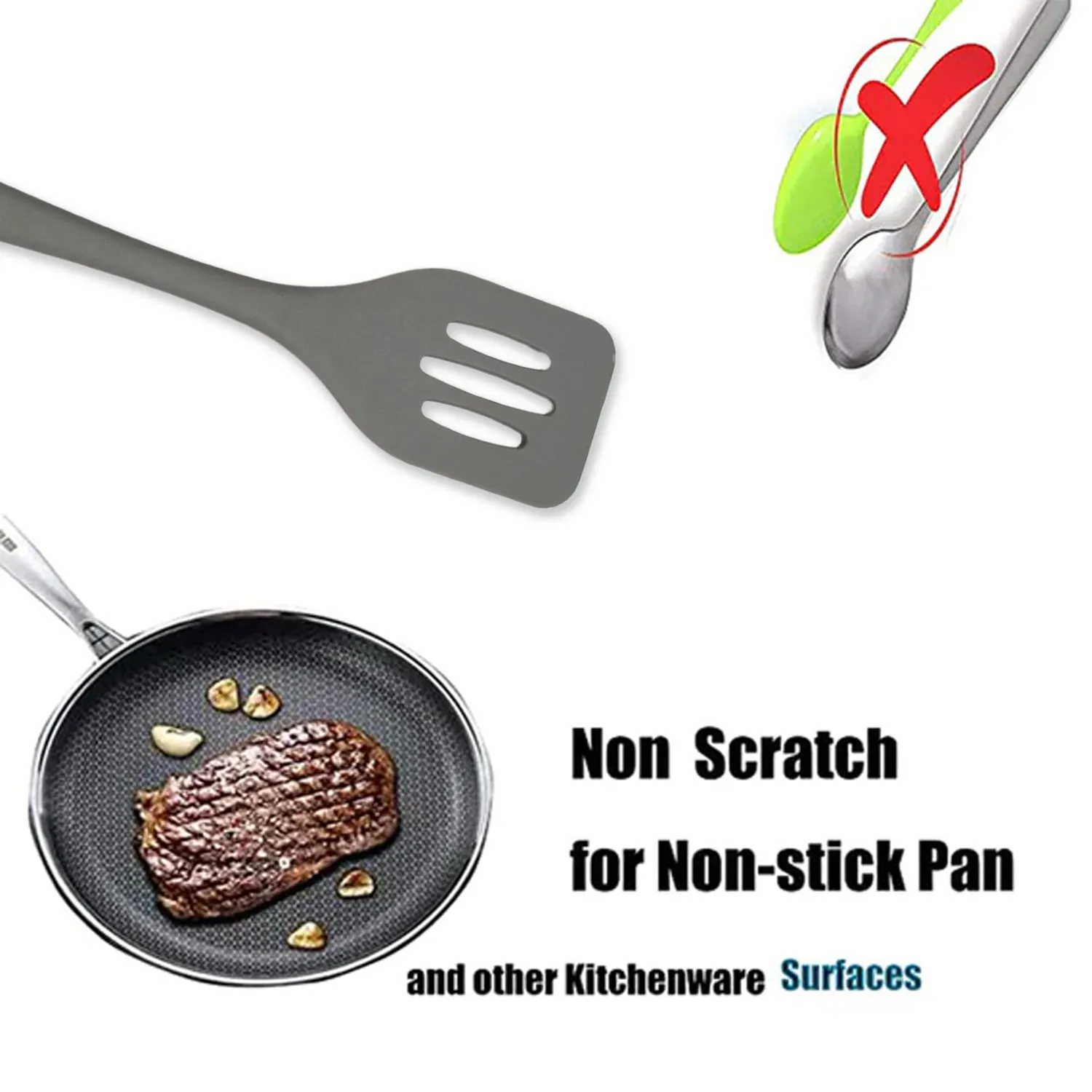 5414 SILICON NON-STICK HEAT RESISTANT KITCHEN TURNER PREMIUM TURNER ( 1PC ).