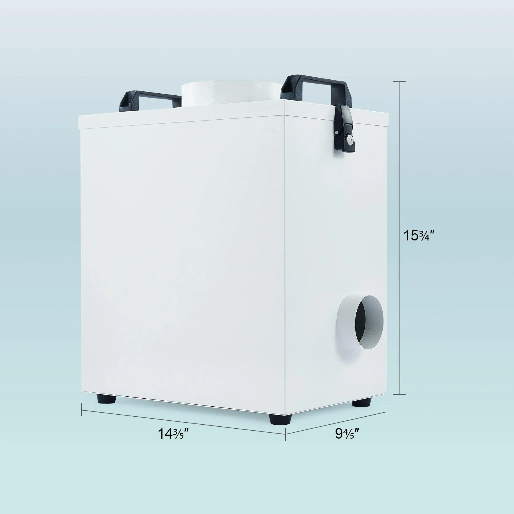 85W Industrial Air Purifier with 4 Layer Air Filter, 106cfm Intake Fume Extractor for Laser Engraver