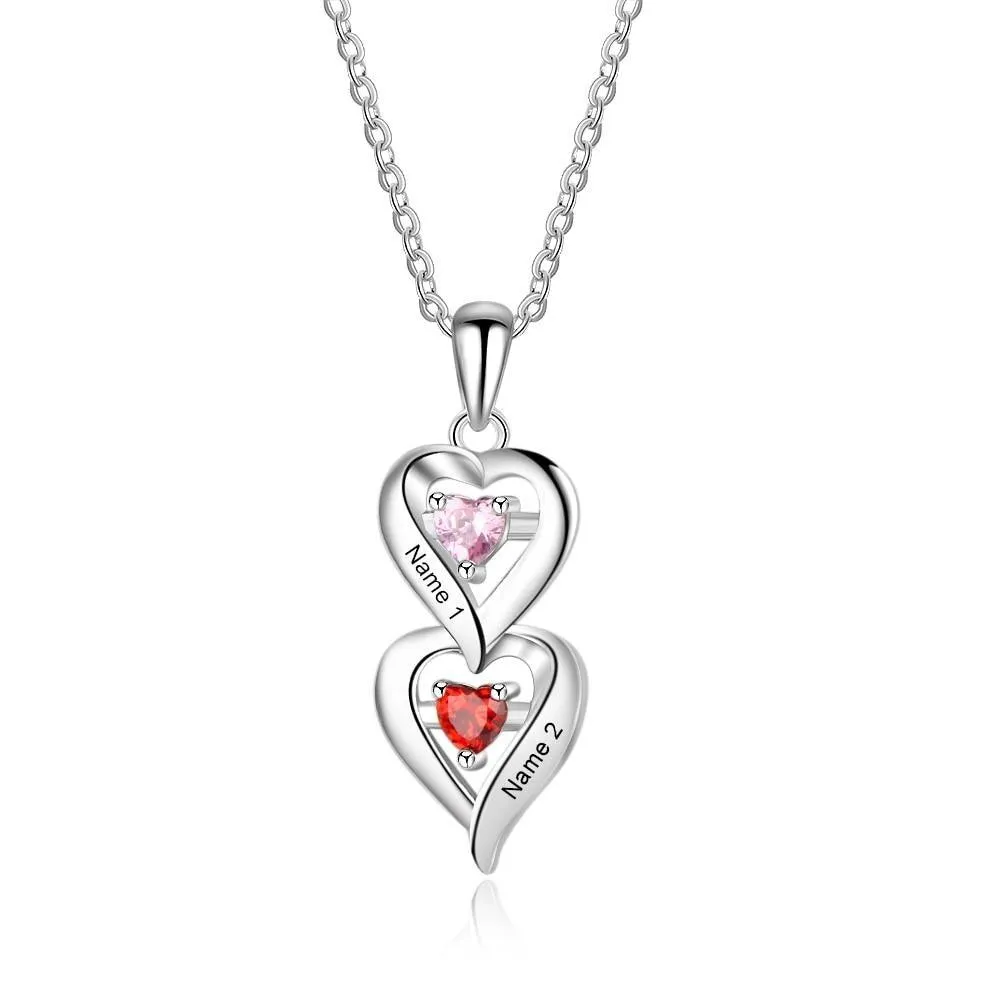 925 Sterling Silver Heart Necklace for Women