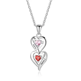 925 Sterling Silver Heart Necklace for Women