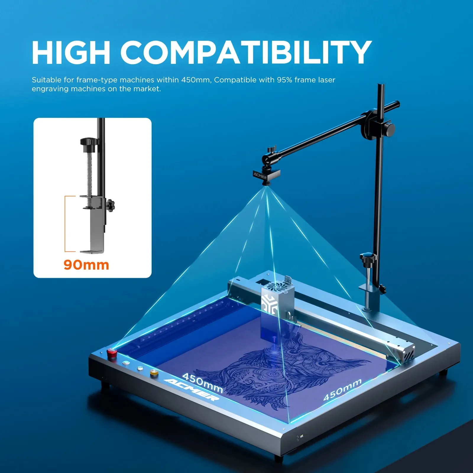 ACMER A500 Camera: Record your work and make engraving easier