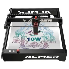 ACMER P1 10w Laser Engraver: 400x410mm Engraver, Cuts 8mm wood in a single pass