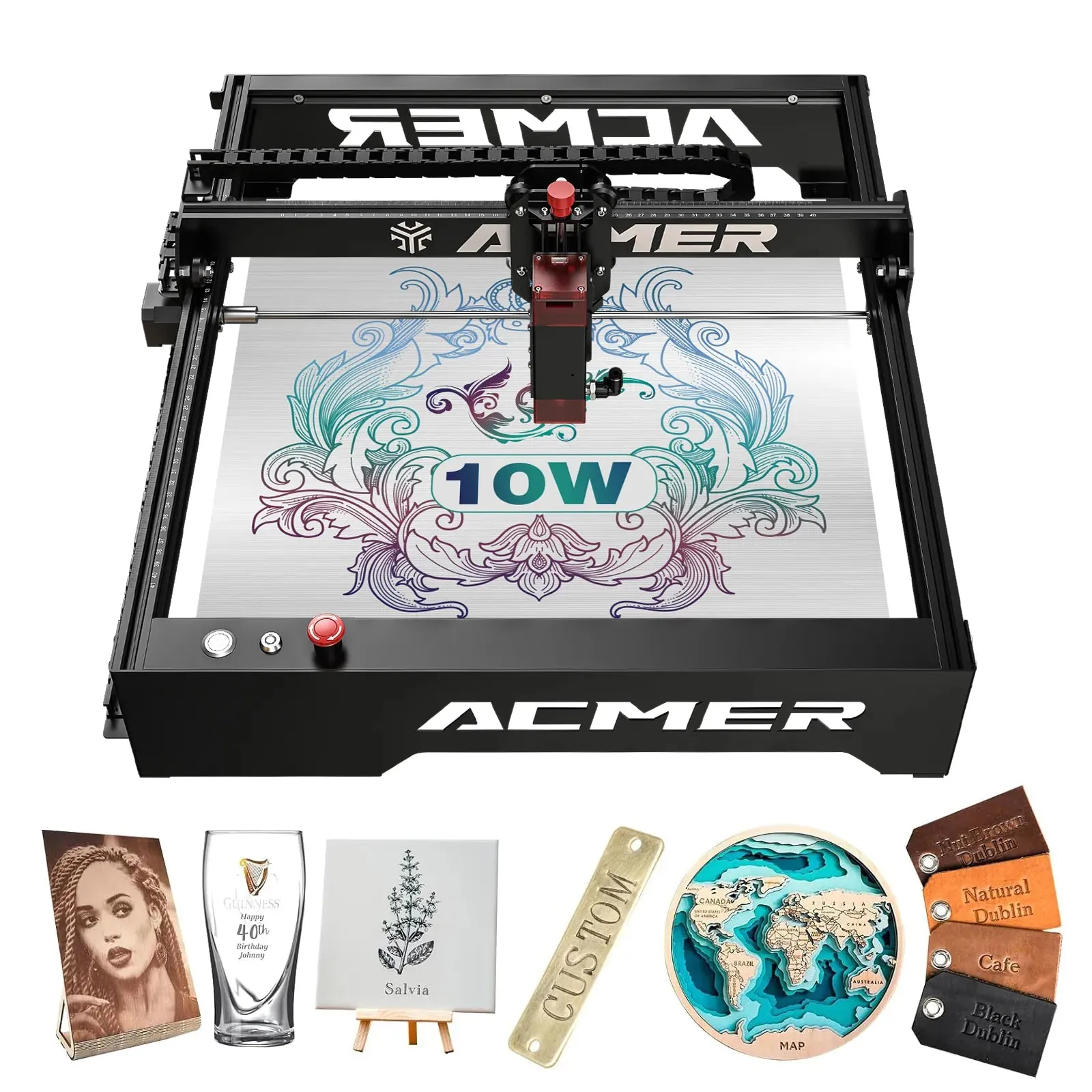 ACMER P1 10w Laser Engraver: 400x410mm Engraver, Cuts 8mm wood in a single pass