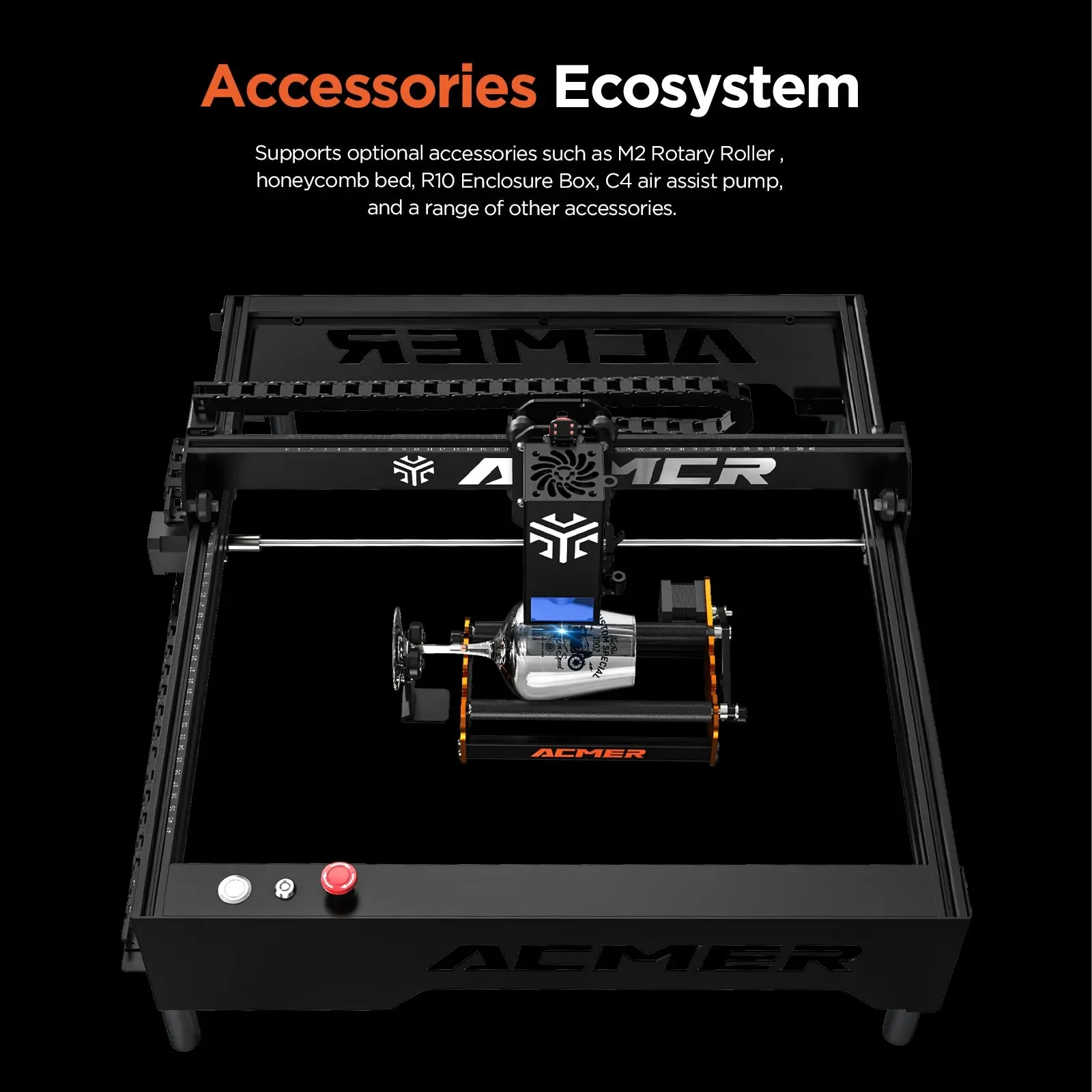 ACMER P1 20w Laser Engraver: 400x410mm Engraver with upgraded laser for faster results
