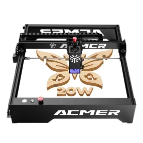 ACMER P1 20w Laser Engraver: 400x410mm Engraver with upgraded laser for faster results