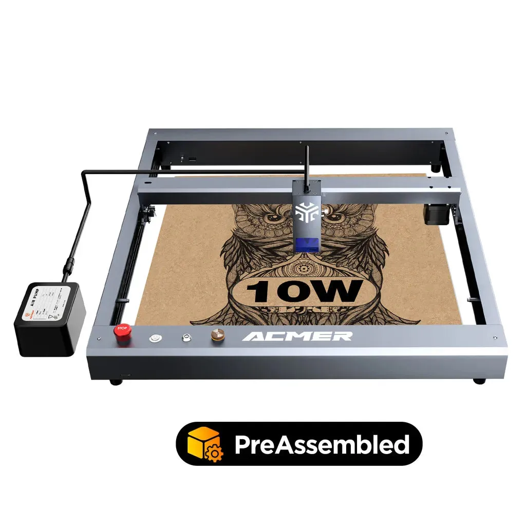 ACMER P2 10w Laser Engraver: 420*400mm Engraver, High speed engraving