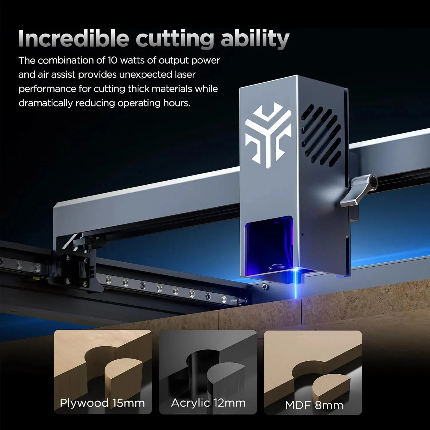 ACMER P2 10w Laser Engraver: 420*400mm Engraver, High speed engraving