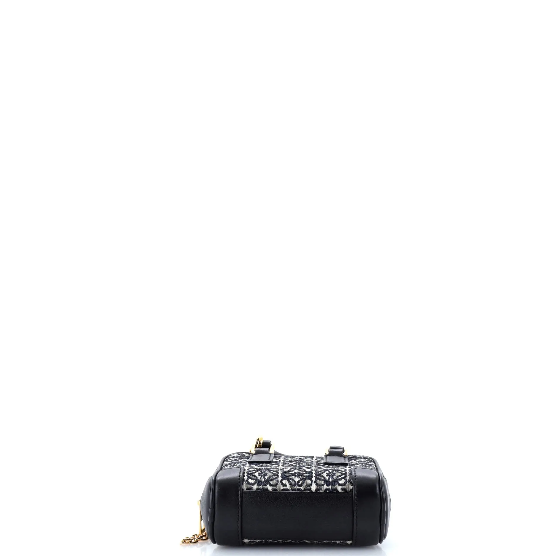 Amazona Bag Leather and Jacquard Canvas Nano