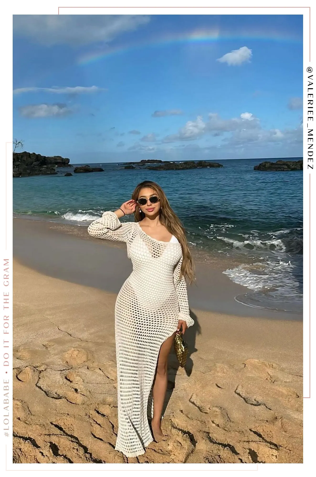 Amren Crochet Dress Maxi Dress - Natural