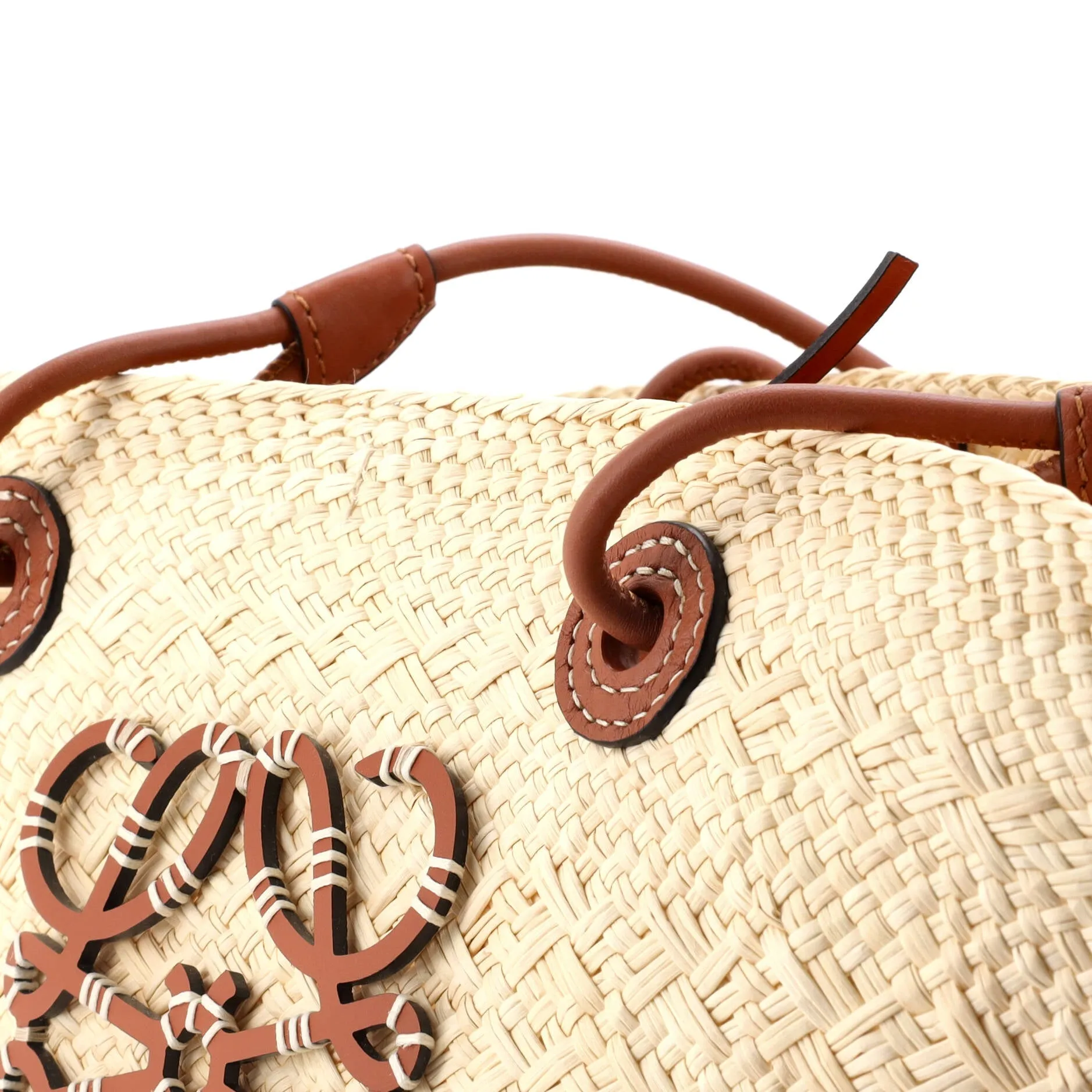 Anagram Basket Tote Raffia Small