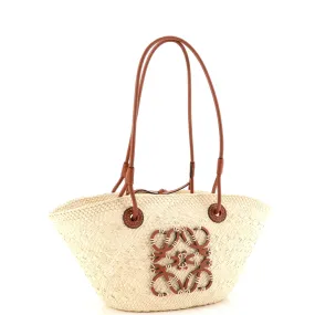 Anagram Basket Tote Raffia Small