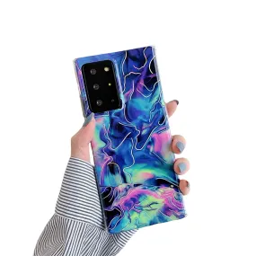 Anymob Samsung Violet And Pink Laser Gradient Marble Phone Case Silicon Cover