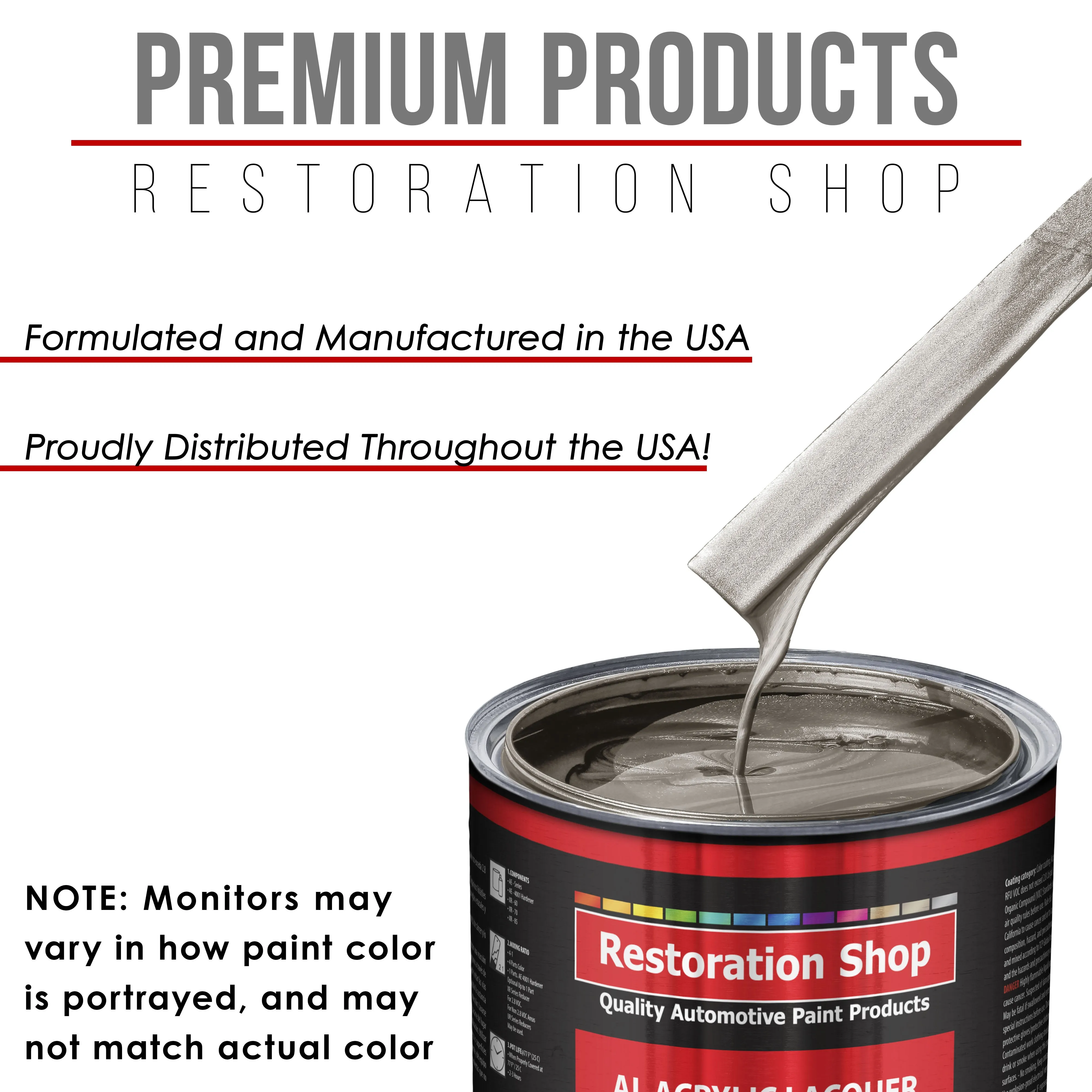 Arizona Bronze Metallic - Acrylic Lacquer Auto Paint - Complete Gallon Paint Kit with Slow Dry Thinner - Pro Automotive Car Truck Refinish Coating