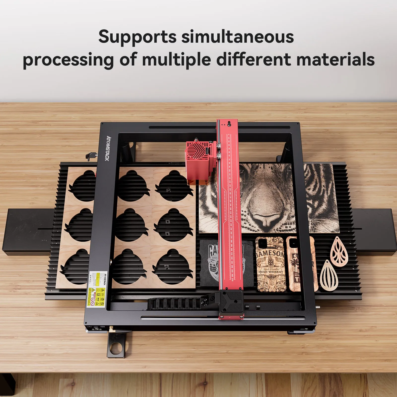 AtomStack R5 Automatic Conveyor Feeder For A6 PRO A12 PRO X12 PRO A24 PRO X24 PRO A70 MAX X40 A40 PRO X30 X20 S20 PRO X7 PRO A10 S10 PRO Laser Engraving Cutting Machine