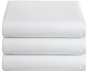BACK SOON! Weavers Super King Flat Sheet White