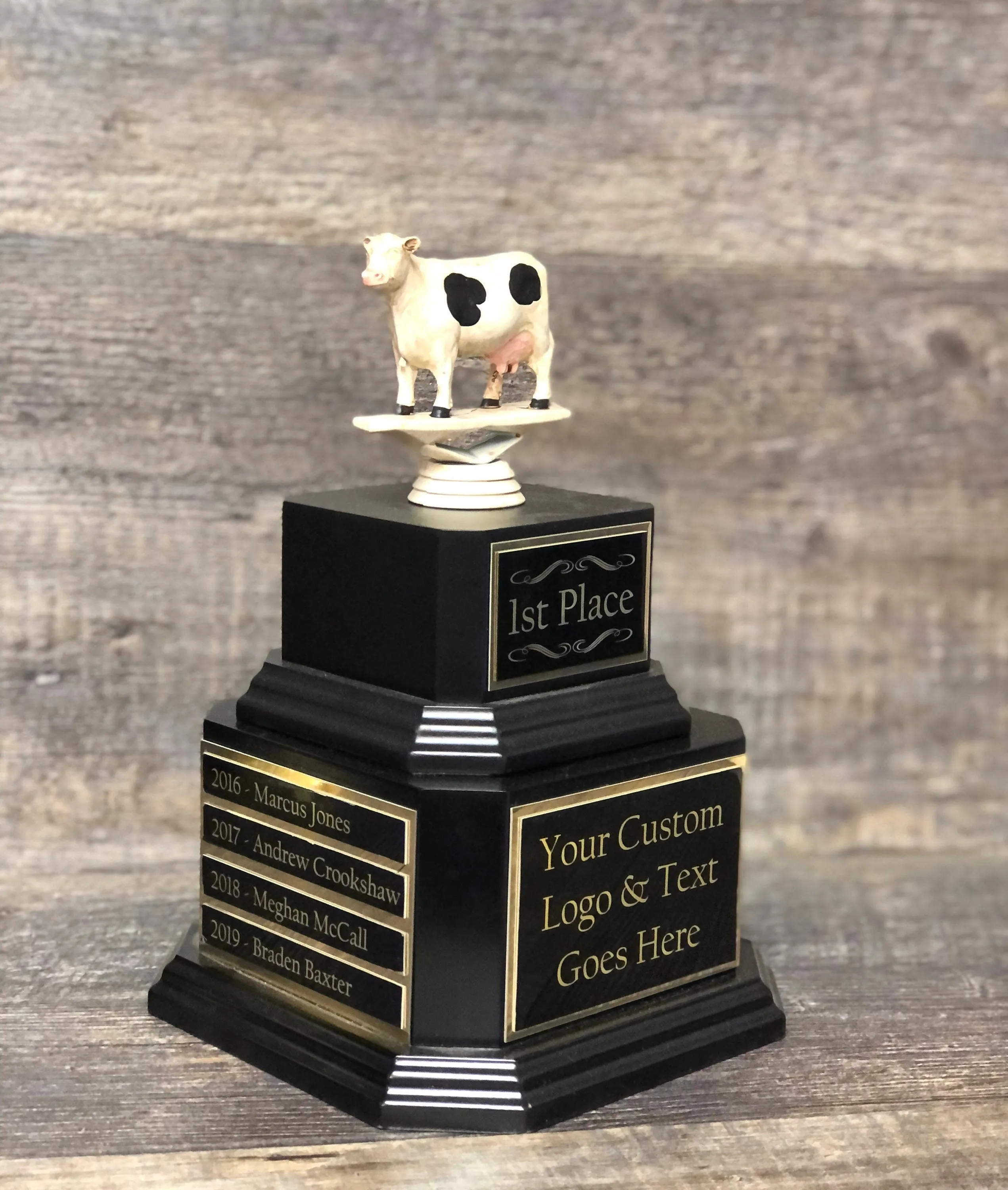 BBQ Trophy Perpetual Competition Cook Off Champion Trophy Best BBQ Trophy Cow Trophy Best Ribs Best Chicken Best Beef Trophy Award Winner