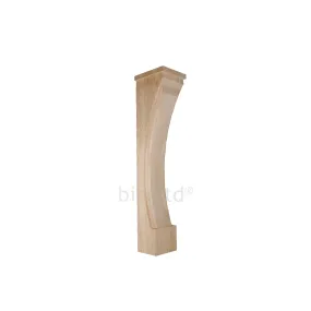 bingltd - 35.5" Ripples Style Mantel Fireplace Leg Corbel (FL-007-RW-UNF)
