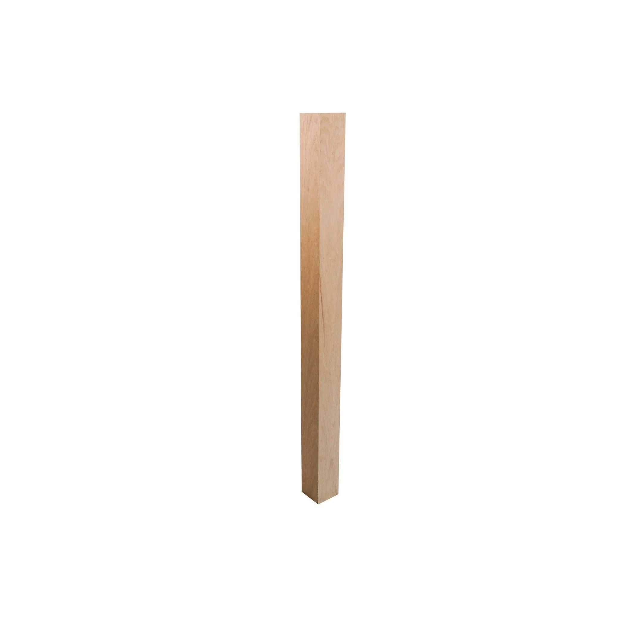 bingltd - 3.5" x 54"  Plain Red Oak Newel Post (SP4009-RO-UNF)