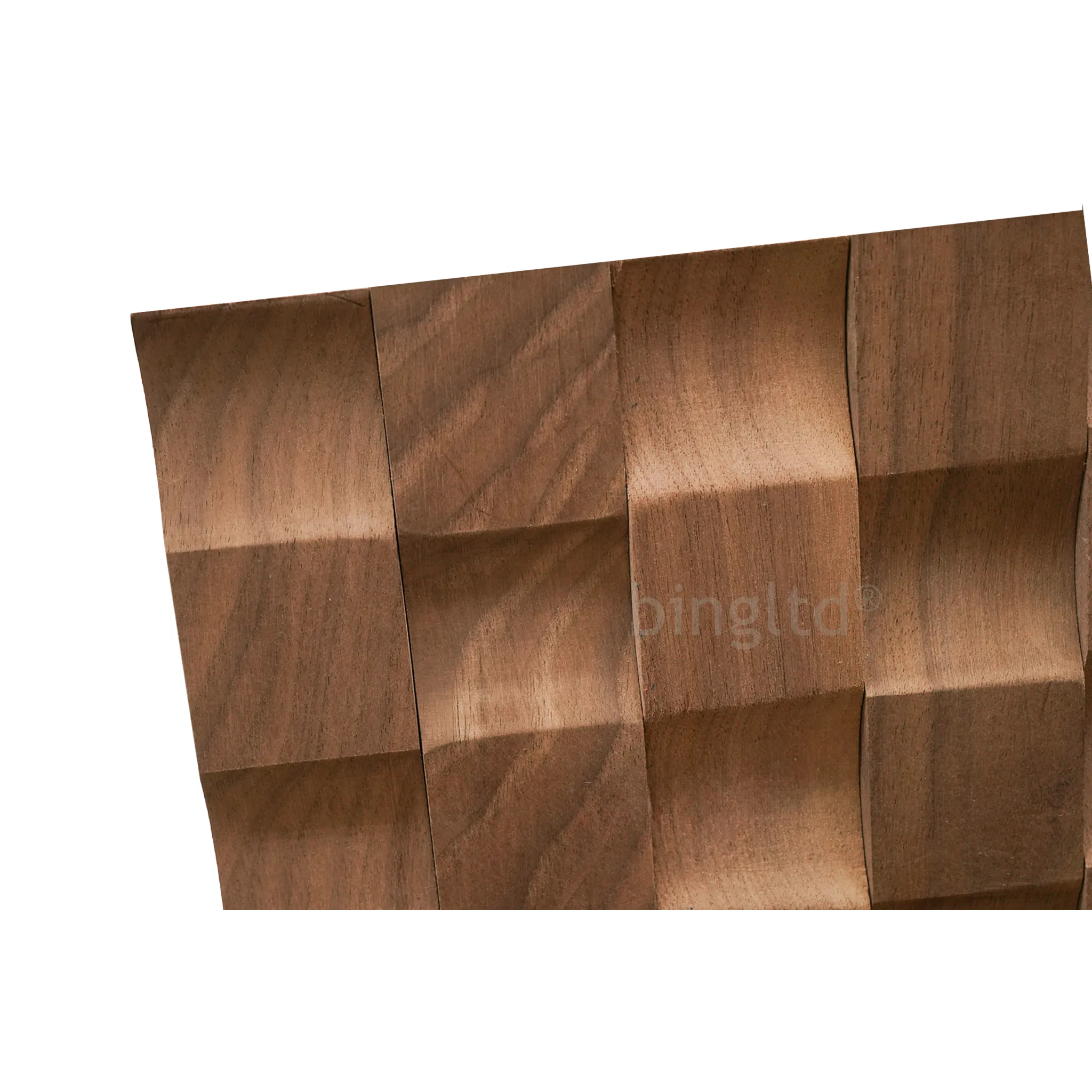 bingltd -  [36", 48", 96", 120"] Long x 12" Concave Solid Wood Tambour Panel Unfinished - 1/2" Depth (TP-004-UNF)
