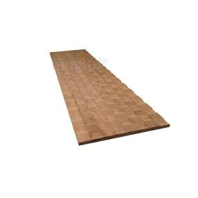 bingltd -  [36", 48", 96", 120"] Long x 12" Concave Solid Wood Tambour Panel Unfinished - 1/2" Depth (TP-004-UNF)