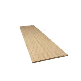 bingltd - [36", 48", 96", 120"] Long x 12" Waves Solid Wood Tambour Panel Unfinished - 1/2 " Depth (TP-006-UNF)