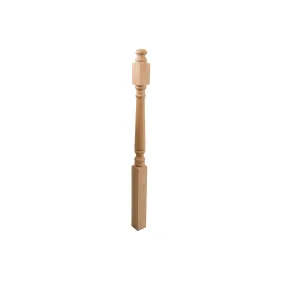 bingltd - 3" x 56" Unfinished Ball Top Red Oak Newel Post (SP4040-RO-UNF)