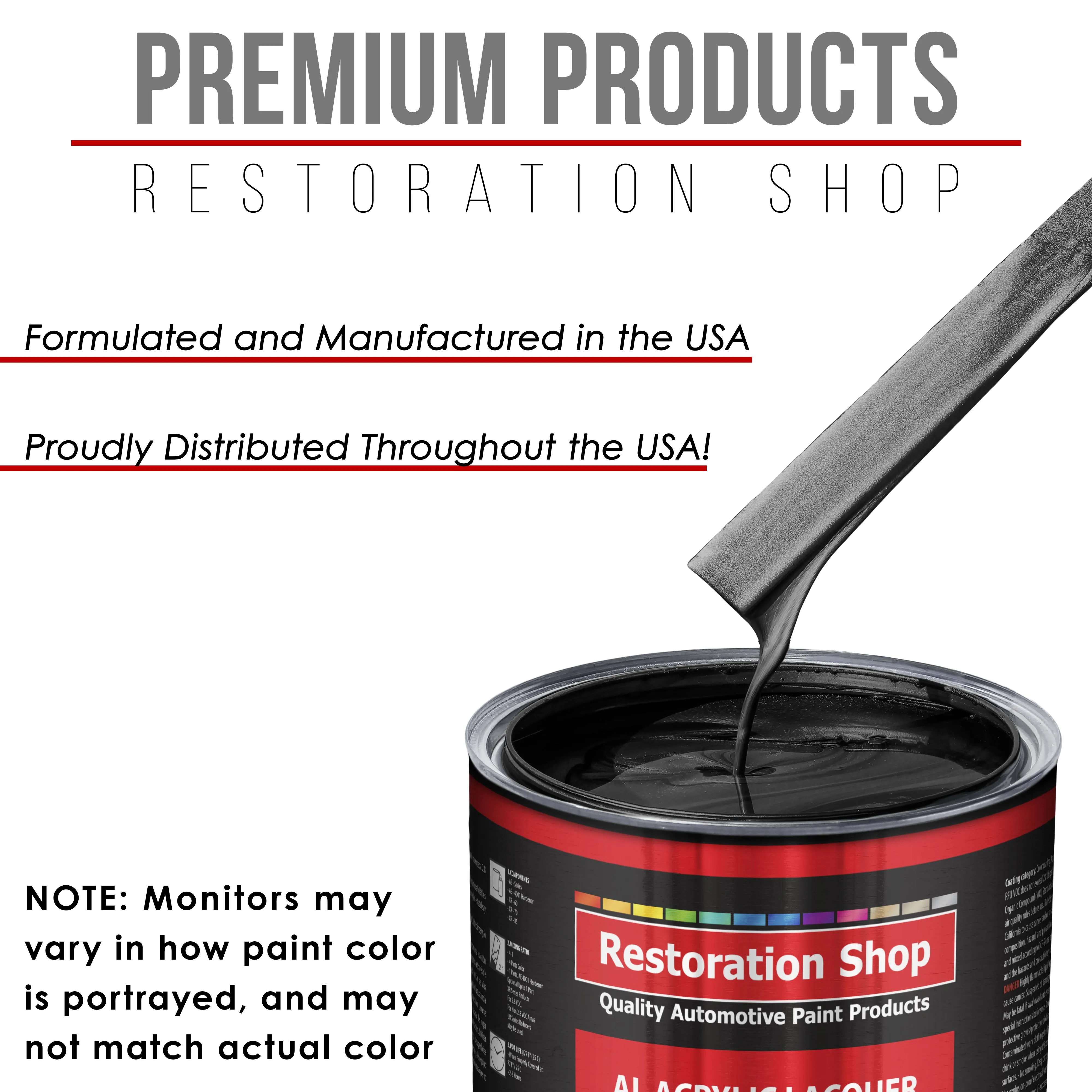 Black Sparkle Metallic - Acrylic Lacquer Auto Paint - Complete Gallon Paint Kit with Medium Thinner - Pro Automotive Car Truck Guitar Refinish Coating