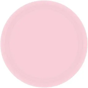 Blush Pink Paper Plates Round