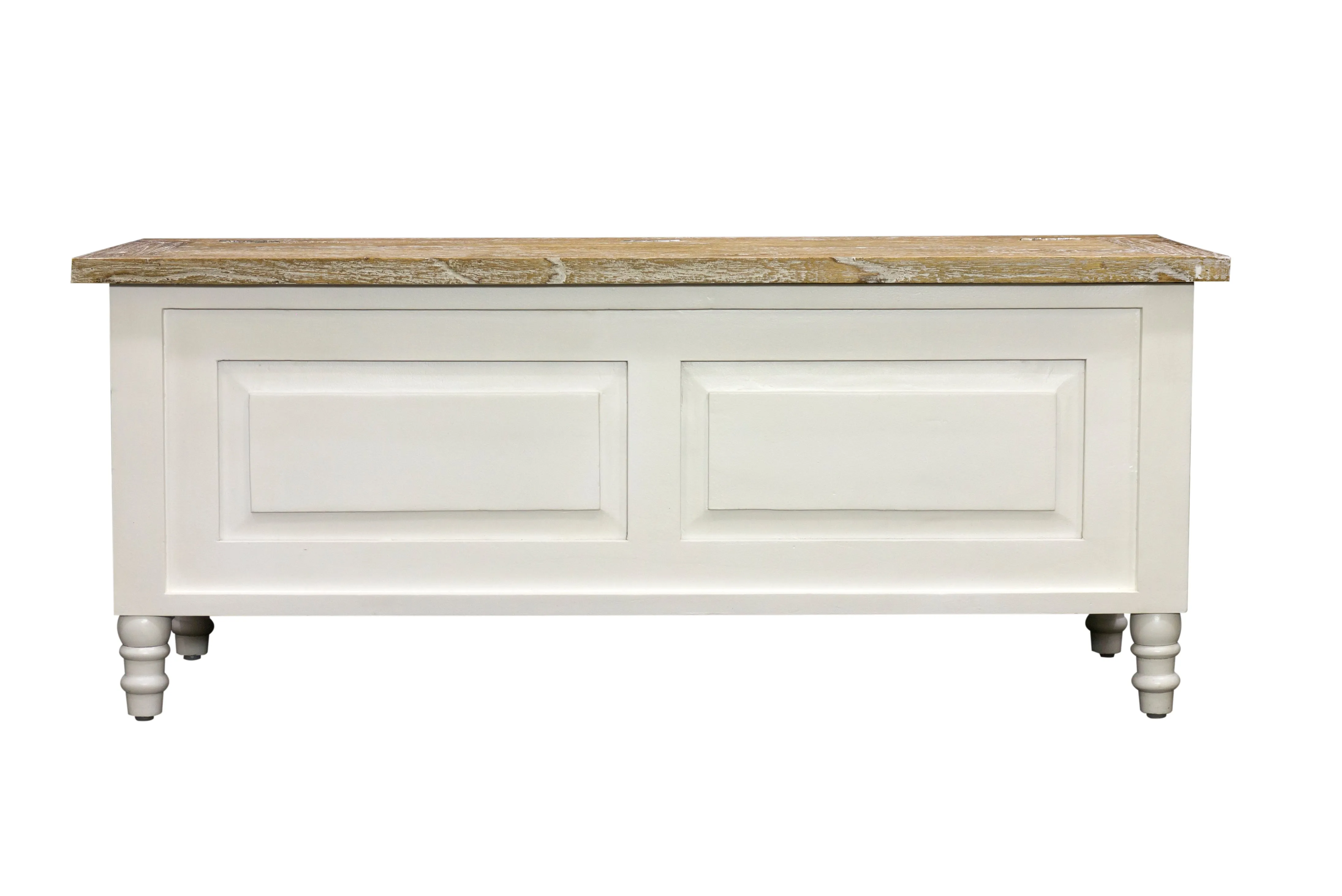 Bodiam Rochester Storage Bench or Trunk Antique White