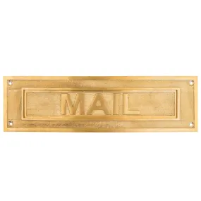 Brass Mailbox Plaque Plate BMP43