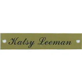 Brass Saddle Name Plate
