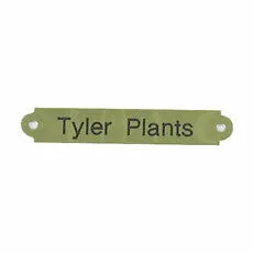 Brass Scallop Saddle Name Plate