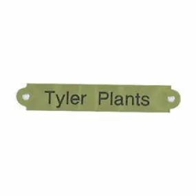 Brass Scallop Saddle Name Plate