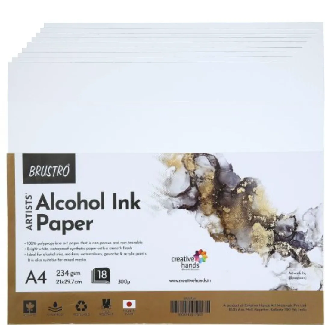 Brustro Artists Alcohol Ink Paper A4 & A5