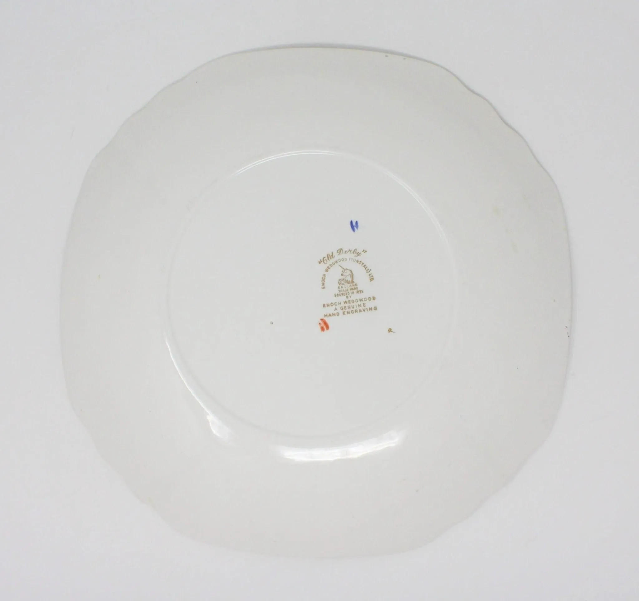 Cake Plate, Enoch Wedgwood, Old Derby / Windermere, Vintage