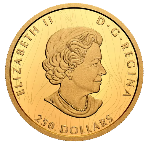 Canada Gold 2020 $250 Proud Bald Eagle 2.03oz, .9999