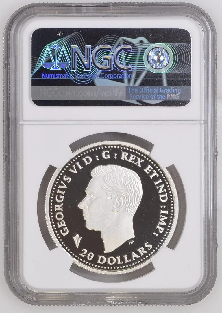Canada Silver 2020 $20 Victory in Europe - WW II Battlefront PF 1.009oz, .9999