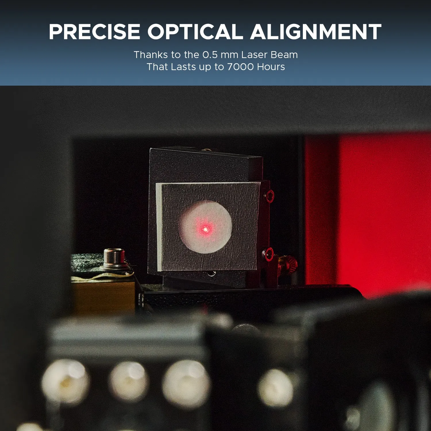 CO2 Laser Alignment Tool, Precision Red Laser Pointer for 50W 60W 80W 100W 130W 150W Laser Engravers | LAT-1655