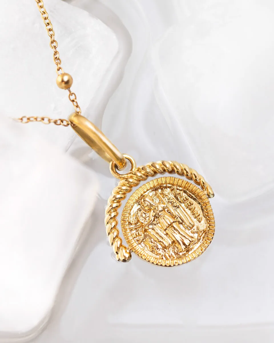 Coin Figaro Layered Set (Gold)