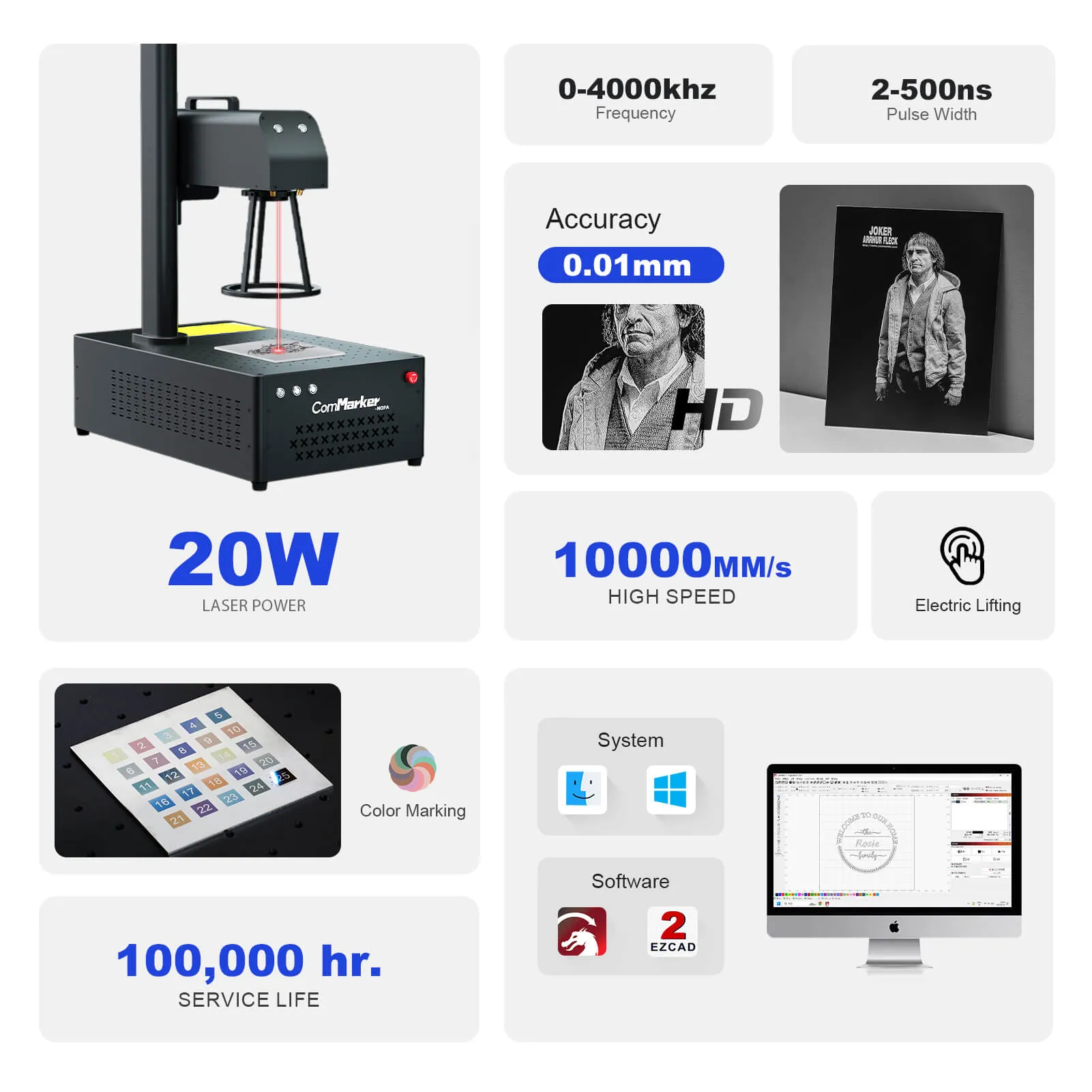 ComMarker B4 JPT MOPA Fiber Laser Engraver